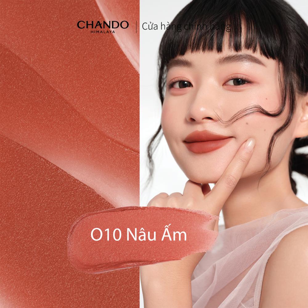 Son Kem Lì Mịn Như Nhung P01 Đào CHANDO Himalaya 2.4ml Hàng Chính Hãng