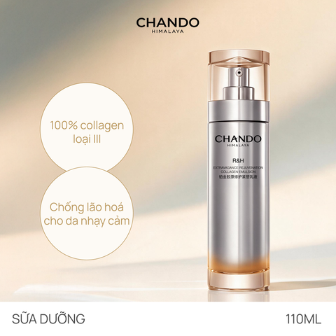 Sữa Dưỡng Tăng Sinh Collagen, Phục Hồi Tổn Thương và Chống Lão Hoá CHANDO Extra Collagen Emulsion 110ml