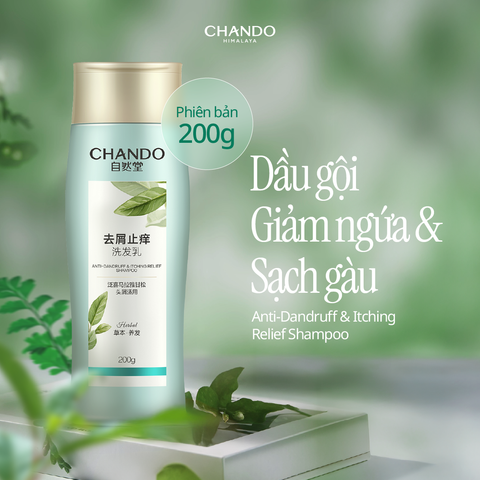Size Tiện Lợi 200G | Dầu Gội Thảo Mộc Hỗ Trợ Kiềm Dầu, Phồng Tóc, Giảm Gàu Ngứa CHANDO Himalaya Chính Hãng