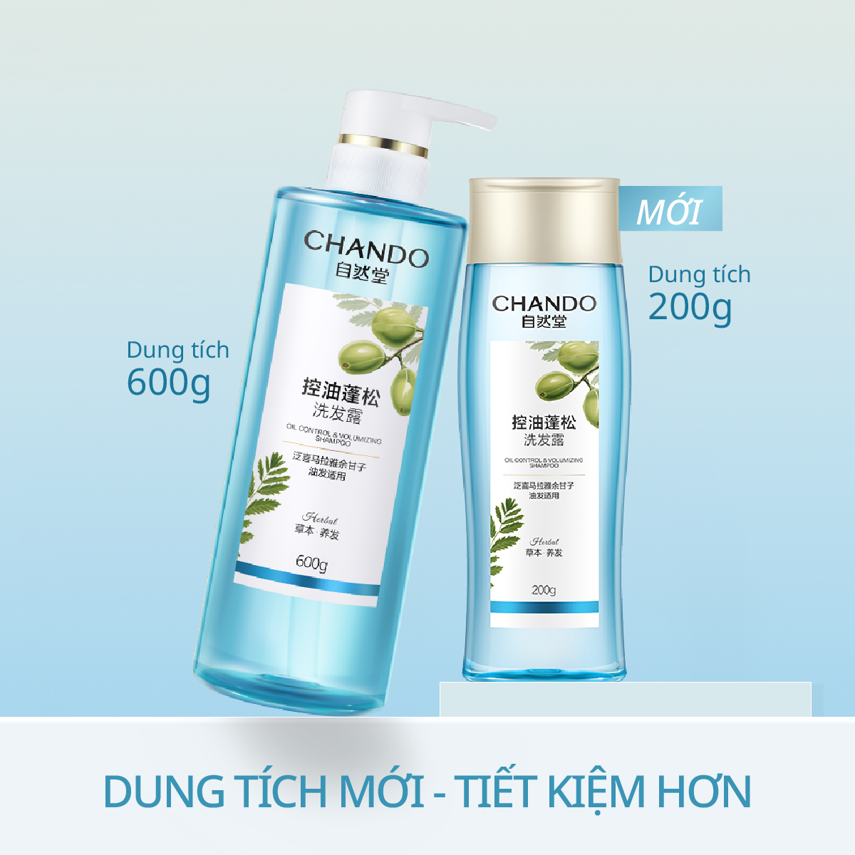Size Tiện Lợi 200G | Dầu Gội Thảo Mộc Hỗ Trợ Kiềm Dầu, Phồng Tóc, Giảm Gàu Ngứa CHANDO Himalaya Chính Hãng