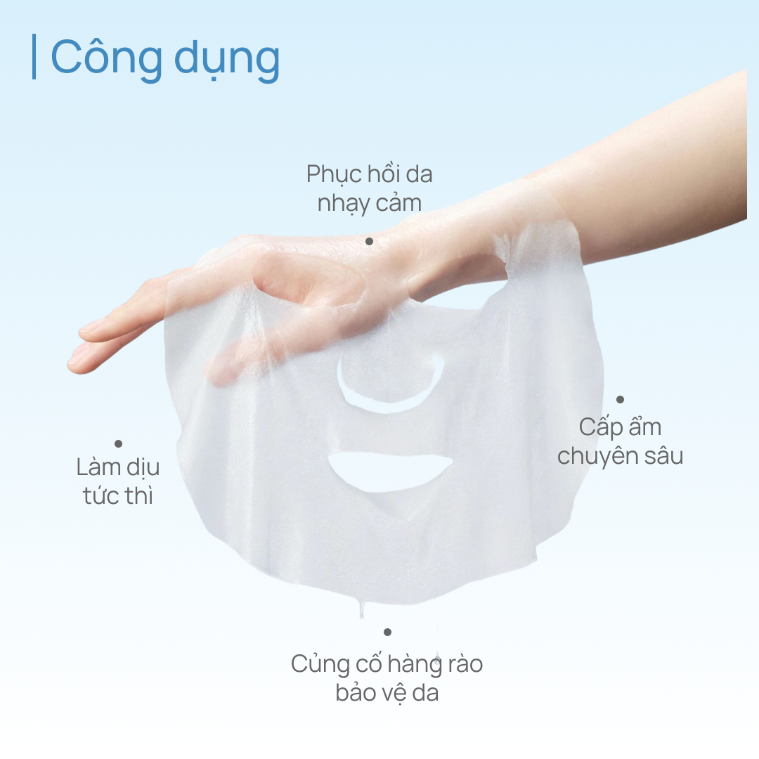Mặt Nạ Thảo Dược Cấp Ẩm, Làm Dịu Da CHANDO Saussurea Soothing 5 MIẾNG