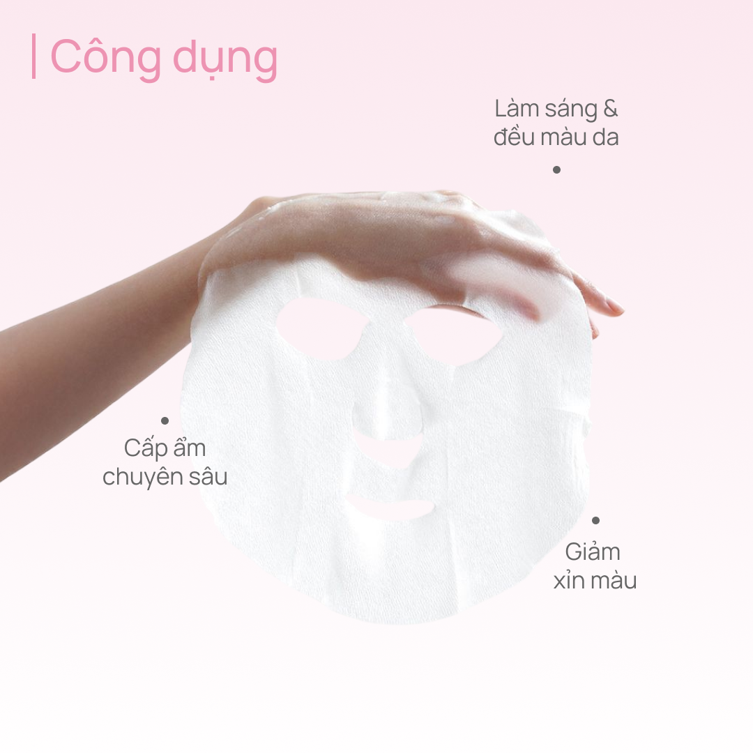 Mặt Nạ Thảo Dược Dưỡng Trắng CHANDO Gentiana Brightening Mask 5 MIẾNG