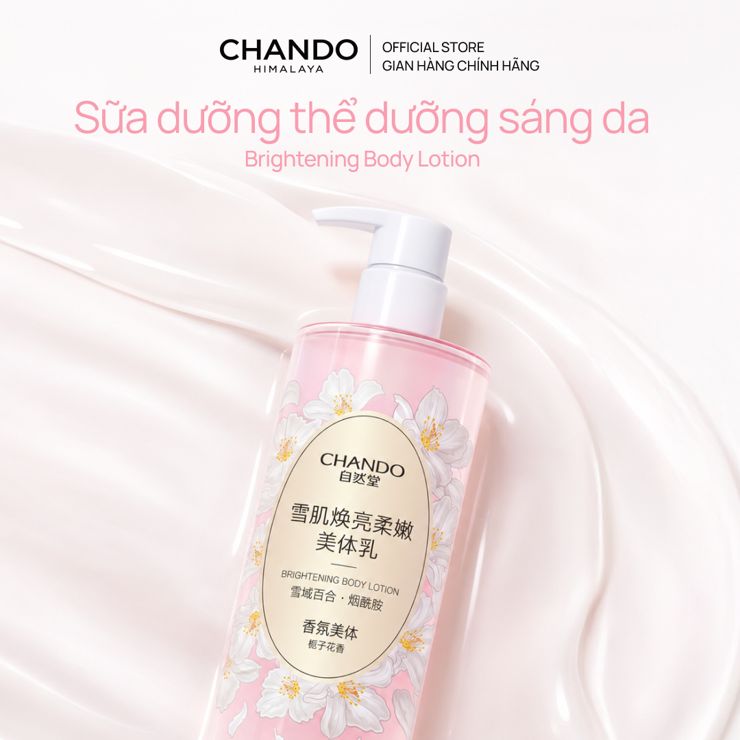 Sữa Dưỡng Thể Hỗ Trợ Dưỡng Trắng 600g CHANDO Himalaya Hàng Chính Hãng