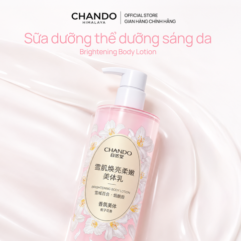 Sữa Dưỡng Thể Hỗ Trợ Dưỡng Trắng 600g CHANDO Himalaya Hàng Chính Hãng