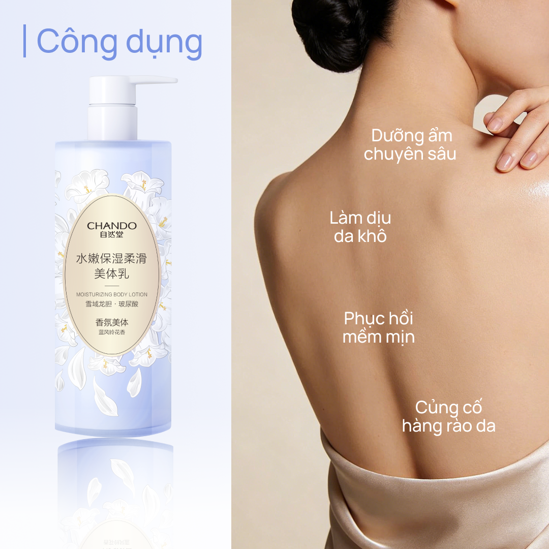 Sữa Dưỡng Thể Hỗ Trợ Dưỡng Ẩm 600g CHANDO Himalaya Hàng Chính Hãng