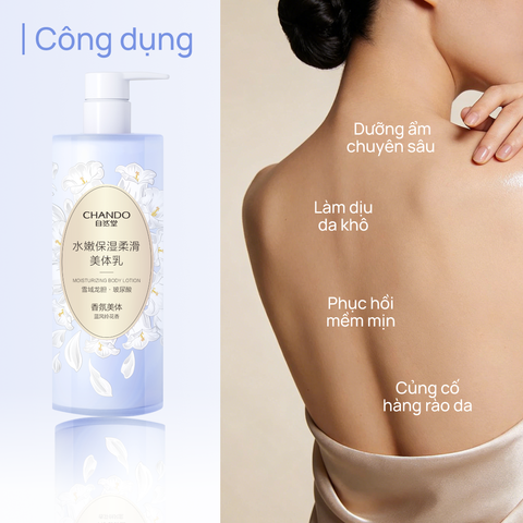 Sữa Dưỡng Thể Hỗ Trợ Dưỡng Ẩm 600g CHANDO Himalaya Hàng Chính Hãng