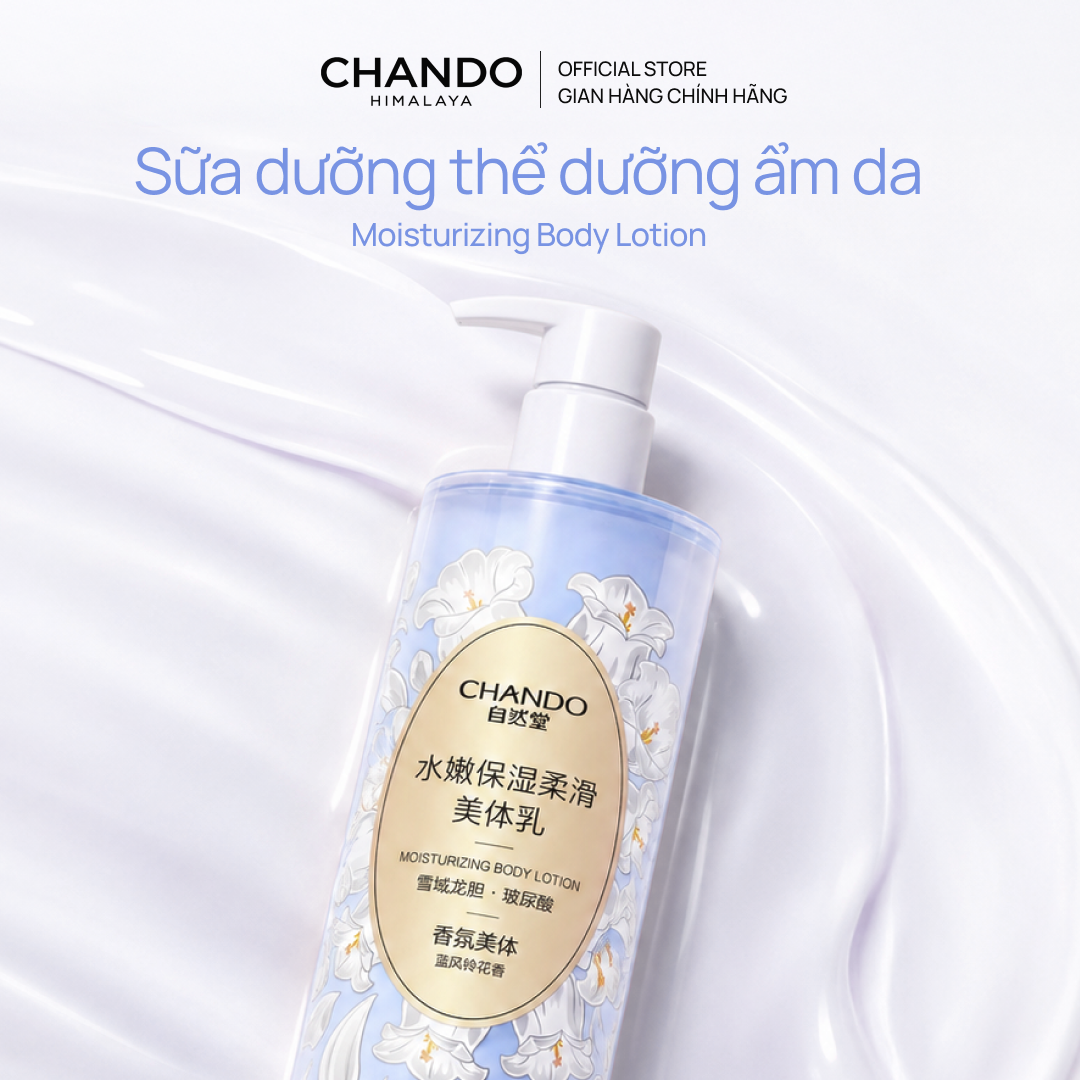 Sữa Dưỡng Thể Hỗ Trợ Dưỡng Ẩm 600g CHANDO Himalaya Hàng Chính Hãng