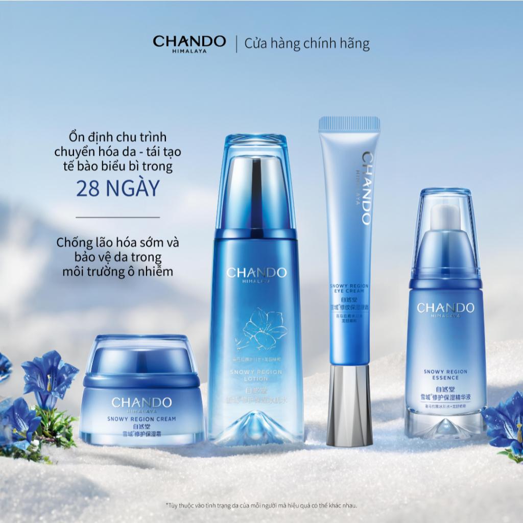 Bộ 4 Sản phẩm Dưỡng Ẩm Hỗ Trợ Làm Dịu và Sáng Da, Chứa Niacinamide Snowy Region - Chính hãng CHANDO Himalaya
