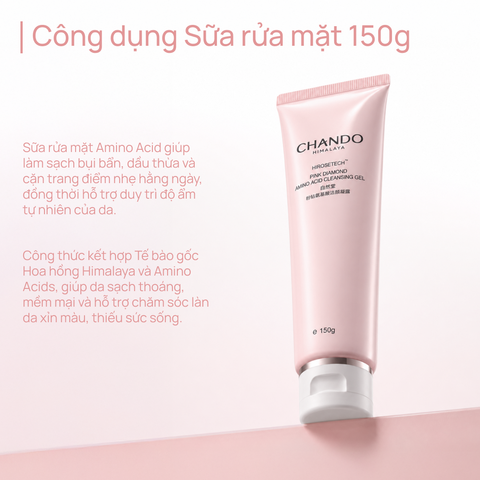 Bộ 4 Sản phẩm Làm sạch & Giúp Phục Hồi Lão Hóa Do Trọng Lực Pink Diamond