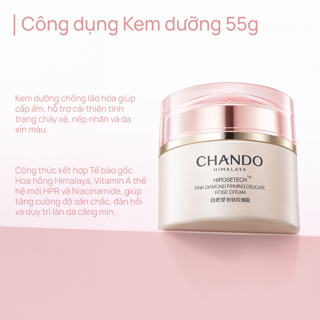 Bộ 4 Sản phẩm Làm sạch & Giúp Phục Hồi Lão Hóa Do Trọng Lực Pink Diamond