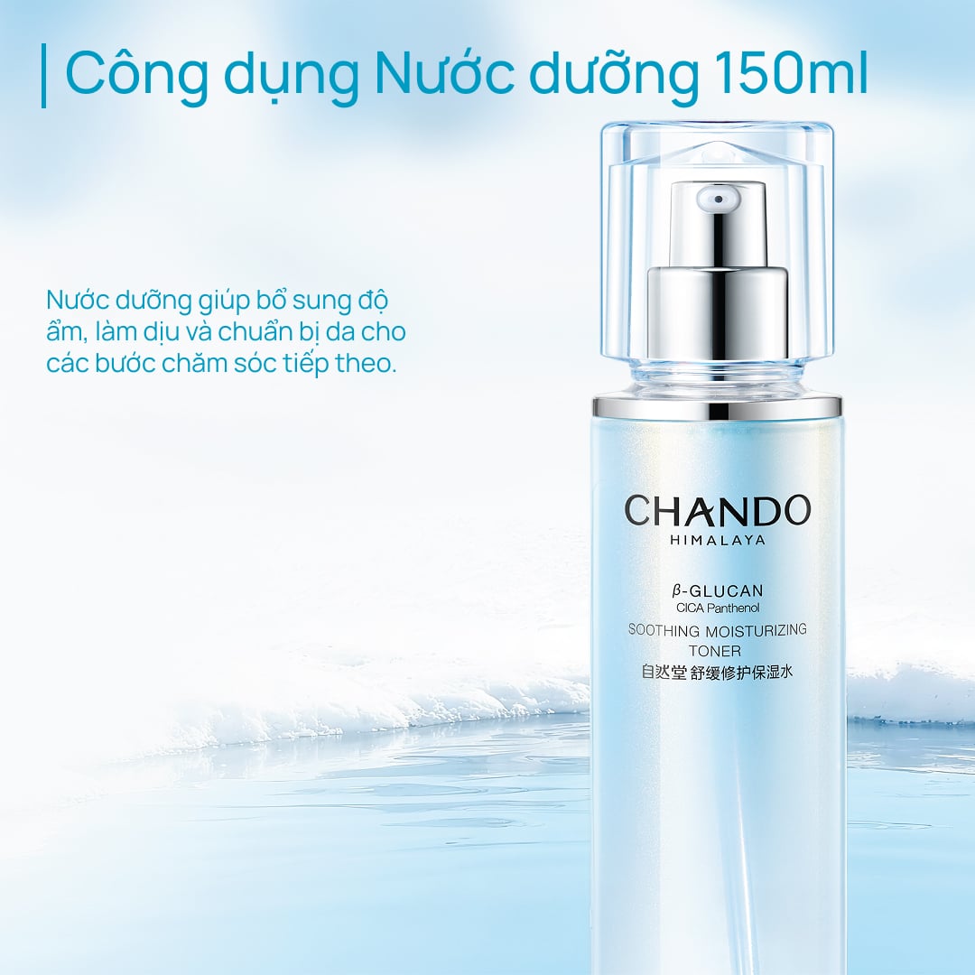 Bộ 4 Sản Phẩm Dịu Nhẹ Cho Da Nhạy Cảm CHANDO Himalaya