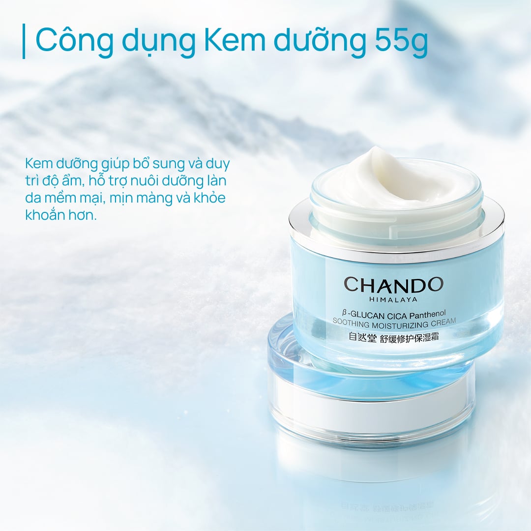 Bộ 4 Sản Phẩm Dịu Nhẹ Cho Da Nhạy Cảm CHANDO Himalaya