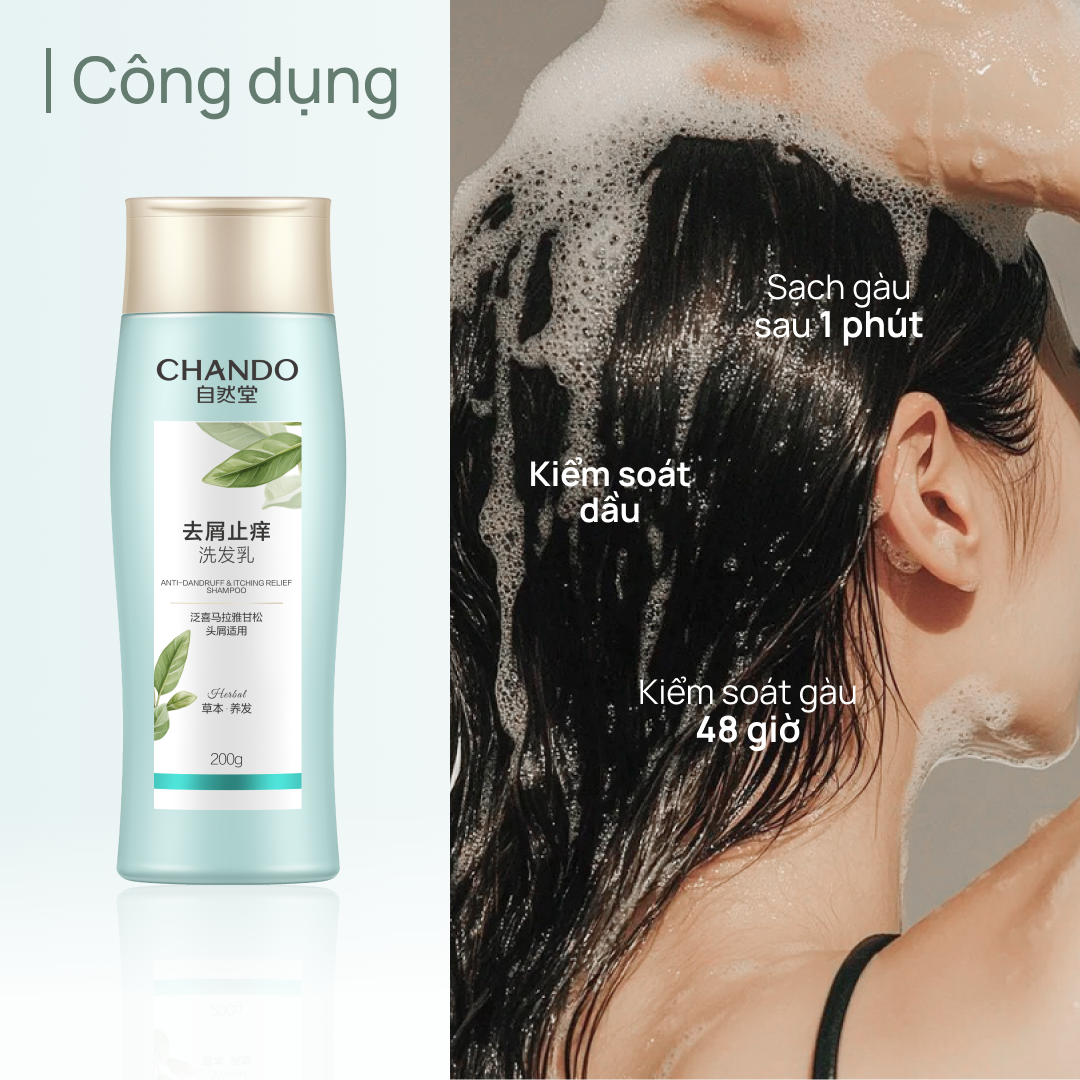 COMBO TẮM - GỘI TÓC SẠCH DA TRẮNG SÁNG CHANDO 200G (NHIỀU PHÂN LOẠI)