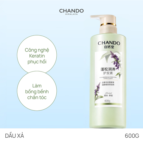 Dầu Xả Cấp Ẩm Làm Phồng Tóc CHANDO Himalaya Giúp Nuôi Dưỡng Tóc Chắc Khoẻ 600g Hàng Chính Hãng