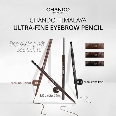 Chì Kẻ Mày Nét Mảnh CHANDO Himalaya 60mg Hàng Chính Hãng