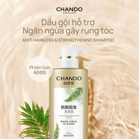Dầu Gội Ngăn Ngừa Rụng Tóc & Nuôi Dưỡng Tóc Chắc Khỏe CHANDO Anti-Hairloss & Strengthening Shampoo 600ml