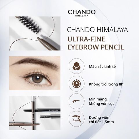 Chì Kẻ Mày Nét Mảnh CHANDO Himalaya 60mg Hàng Chính Hãng