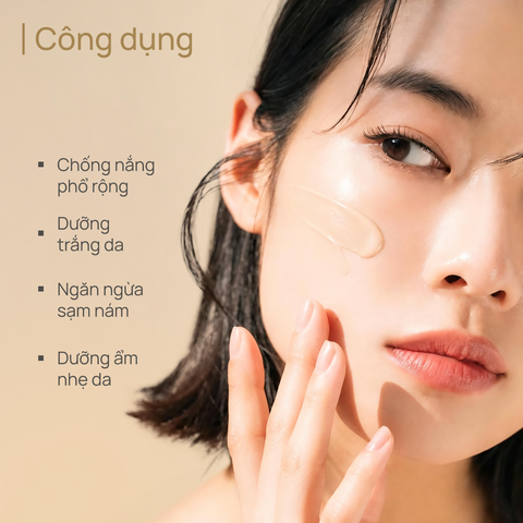 Kem Chống Nắng Dưỡng Sáng & Hỗ Trợ Chống Lão Hóa CHANDO CellCrystal Whitening Sunscreen Emulsion SPF40 PA+++ 40ml