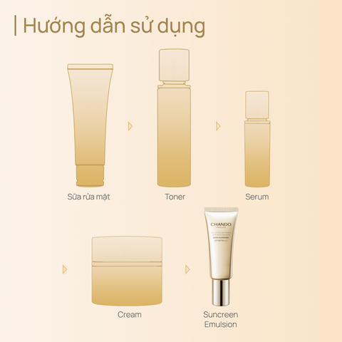 Kem Chống Nắng Dưỡng Sáng & Hỗ Trợ Chống Lão Hóa CHANDO CellCrystal Whitening Sunscreen Emulsion SPF40 PA+++ 40ml