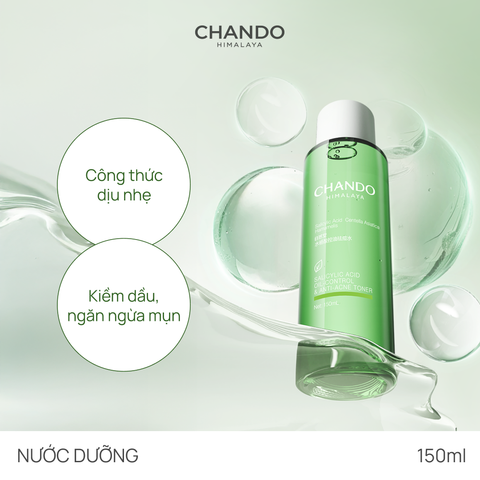 Toner Kiểm Soát Dầu & Ngăn Ngừa Mụn CHANDO Salicylic Acid Oil-control & Anti-acne Toner 150ml