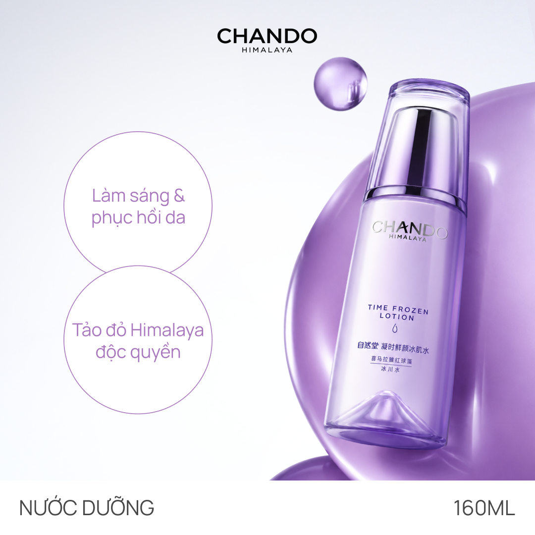 Toner Chống Lão Hoá, Giảm Xỉn Màu, Mờ Quầng Thâm CHANDO Time Frozen Aging Resistance 160ml