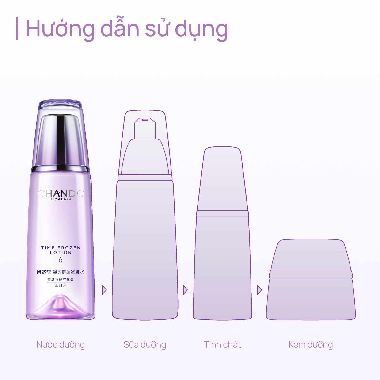 Toner Chống Lão Hoá, Giảm Xỉn Màu, Mờ Quầng Thâm CHANDO Time Frozen Aging Resistance 160ml