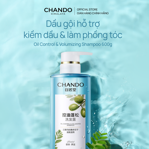Dầu gội Hỗ trợ cải thiện dầu & Hỗ trợ phồng tóc 600g Chando Himalaya