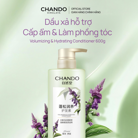 Dầu Xả Cấp Ẩm Làm Phồng Tóc CHANDO Himalaya Giúp Nuôi Dưỡng Tóc Chắc Khoẻ 600g Hàng Chính Hãng