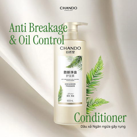 Dầu Xả Hỗ Trợ Ngăn Ngừa Gãy Rụng & Kiểm Soát Dầu CHANDO Himalaya 600g Hàng Chính Hãng