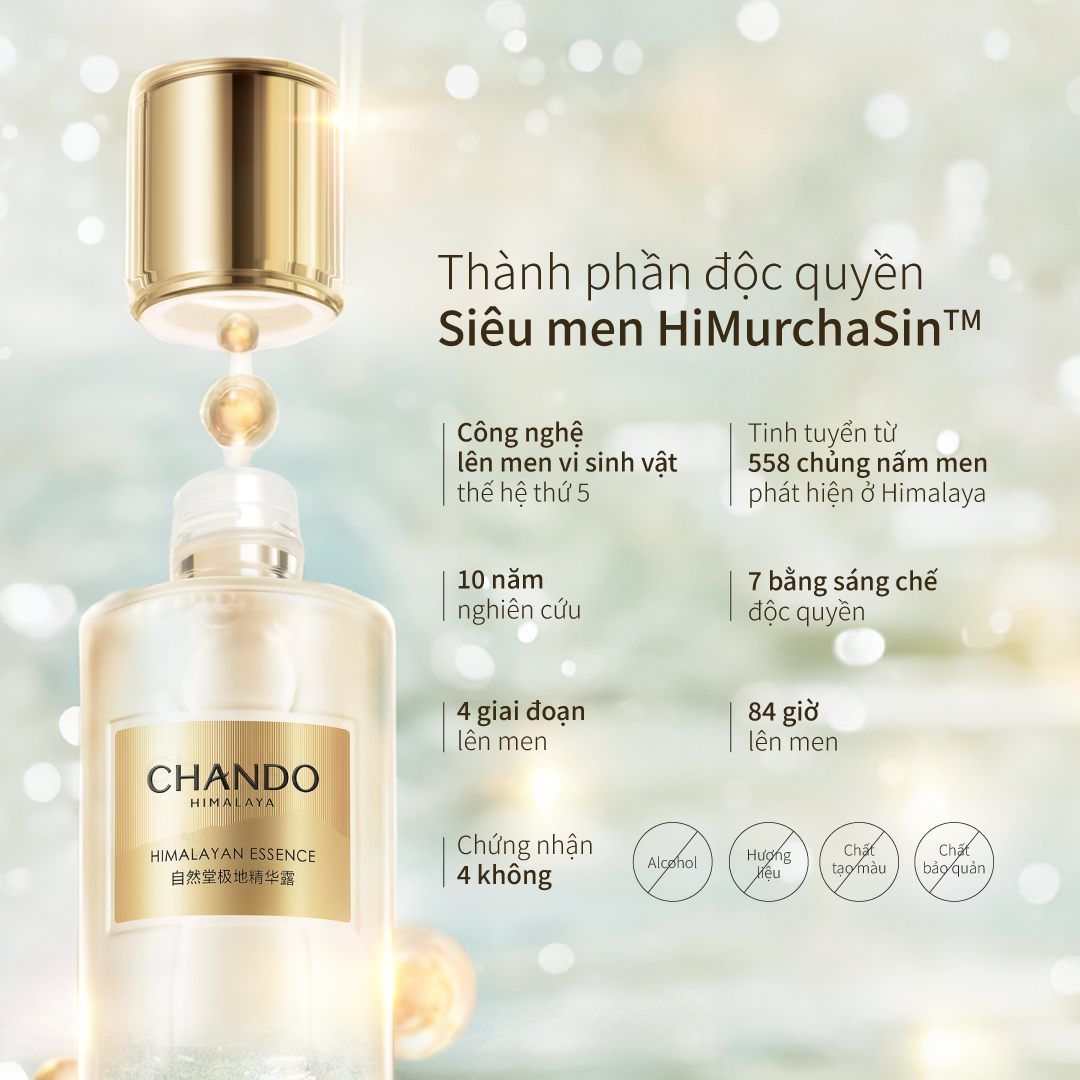Nước Thần Men Tuyết Sơn CHANDO Himalaya 110ml Giúp Phục Hồi Da Lão Hóa Hàng Chính Hãng