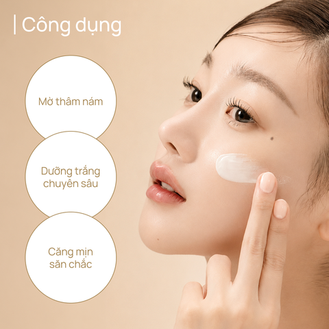 Kem Dưỡng Trắng, Mờ Thâm, Mờ Nám Sạm & Chống Lão Hóa CHANDO CellCrystal Whitening Radiance Rejuvenating Cream 55g