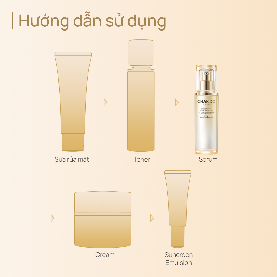 Tinh Chất Dưỡng Sáng, Cải Thiện Nám Sạm & Chống Lão Hóa CHANDO CellCrystal Whitening Radiance Rejuvenating 40ml