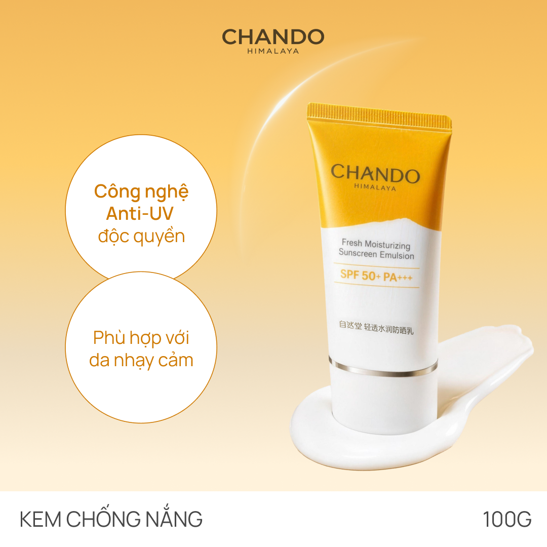 Kem Chống Nắng Dưỡng Ẩm CHANDO Fresh Moist Sunscreen Emulsion 40ml