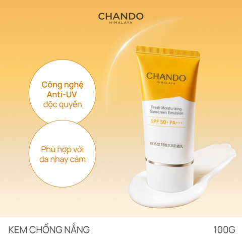Kem Chống Nắng Dưỡng Ẩm CHANDO Fresh Moist Sunscreen Emulsion 40ml