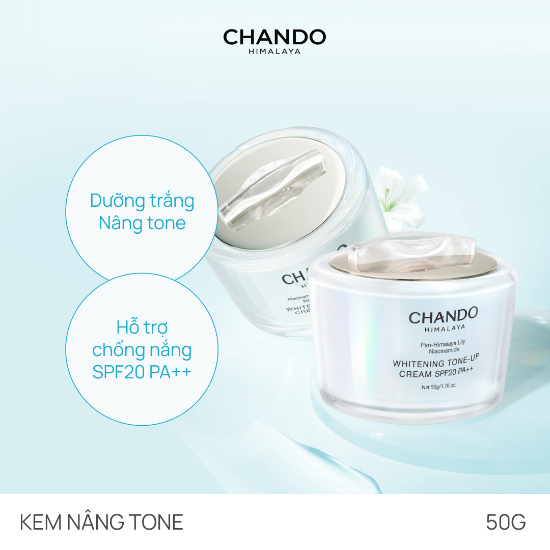 Kem Dưỡng Nâng Tone Hỗ Trợ Dưỡng Sáng Da SPF20/PA++ CHANDO Himalaya 50G