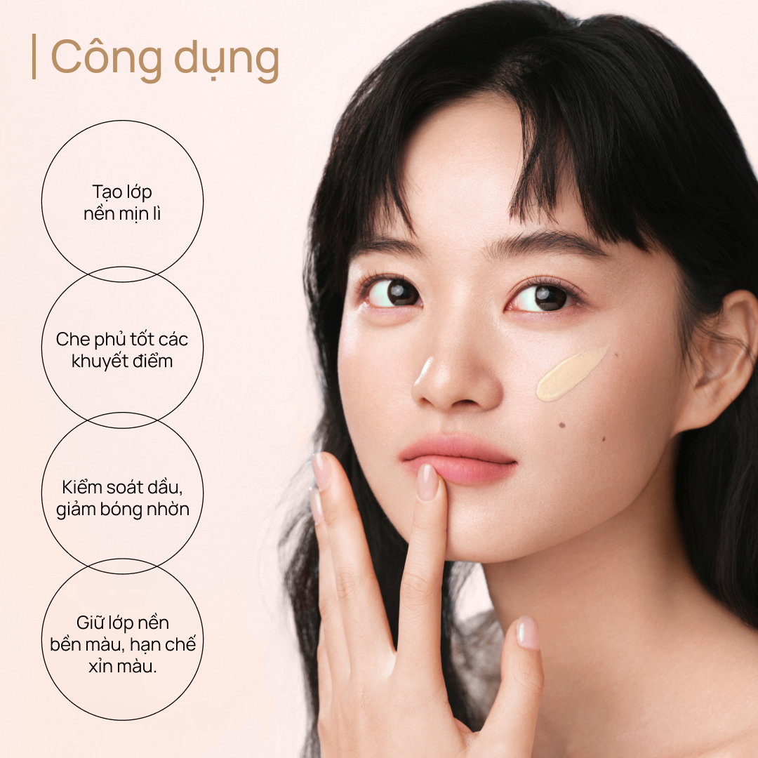 Kem Nền Mịn Lì Lâu Trôi CHANDO Long-Lasting Matte Foundation 30ml
