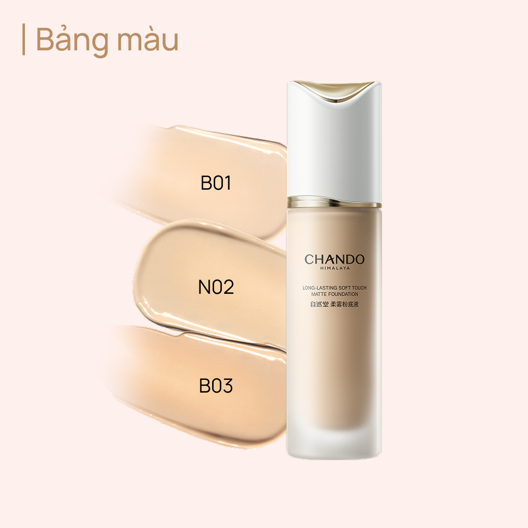 Kem Nền Mịn Lì Lâu Trôi CHANDO Long-Lasting Matte Foundation 30ml