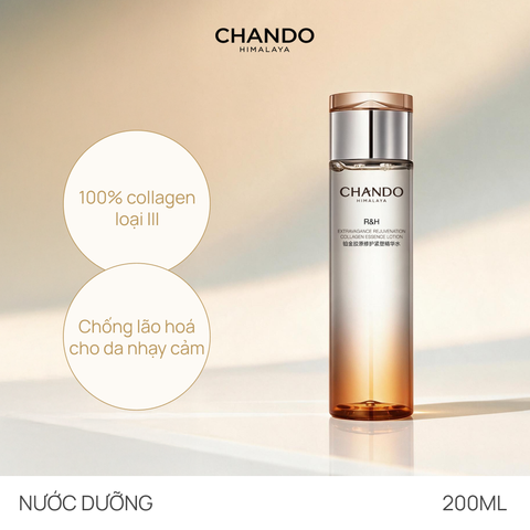 Toner Tăng Sinh Collagen, Phục Hồi Tổn Thương và Chống Lão Hoá CHANDO Extra Collagen 200ml
