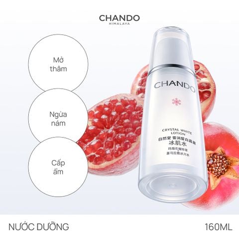 Lotion Dưỡng Ẩm, Dưỡng Sáng, Hỗ Trợ Mờ Thâm CHANDO Crystal White 160ml