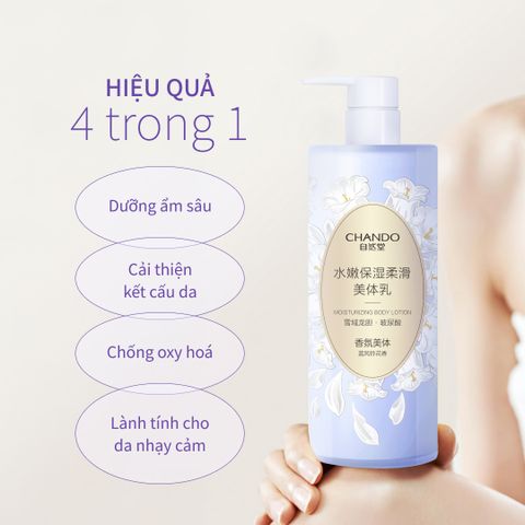 Sữa Dưỡng Thể Hỗ Trợ Dưỡng Trắng Dưỡng Ẩm 600g CHANDO Himalaya Hàng Chính Hãng
