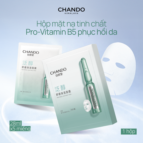 Mặt Nạ Pro-Vitamin B5 Dịu Da CHANDO Panthenol Soothing Mask 5 MIẾNG