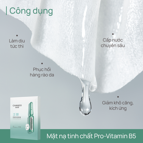 Mặt Nạ Pro-Vitamin B5 Dịu Da CHANDO Panthenol Soothing Mask 5 MIẾNG