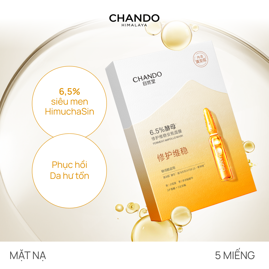 Mặt Nạ Phục Hồi CHANDO Ferment Ampoule Mask 5 MIẾNG