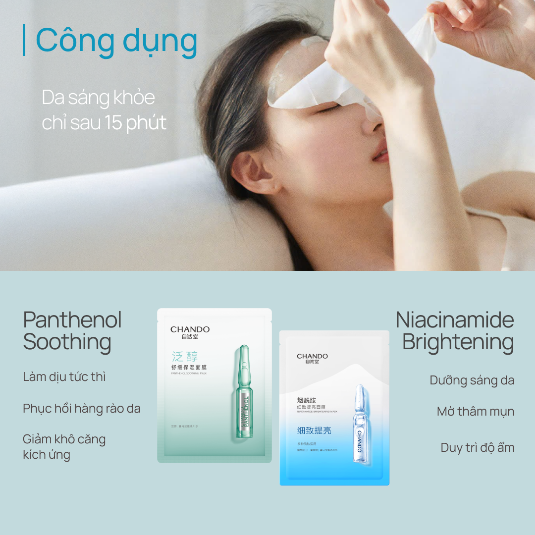 Mặt Nạ Tinh Chất CHANDO ESSENCE MASK (NHIỀU PHÂN LOẠI)