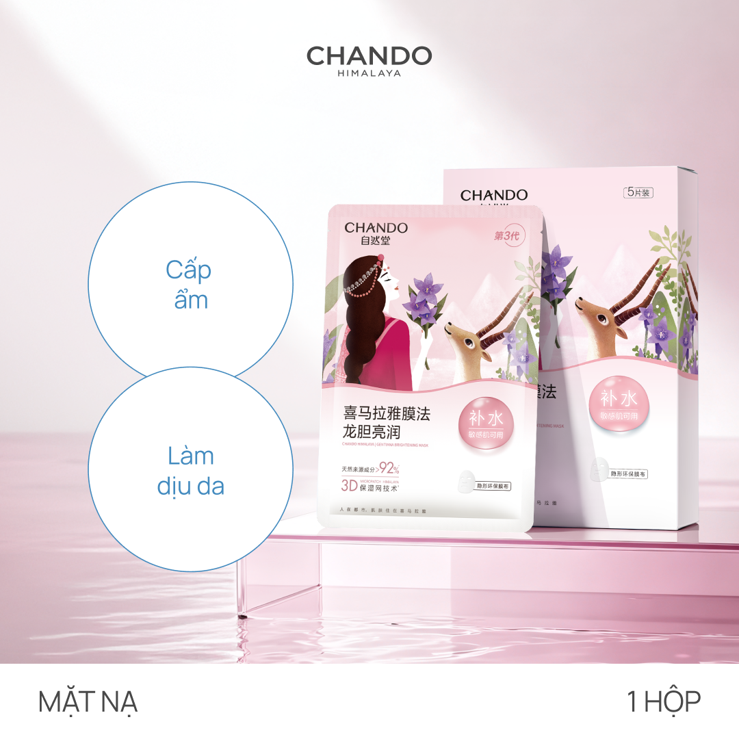 Mặt Nạ Thảo Dược Dưỡng Ẩm Sáng Da Thu Nhỏ Lỗ Chân Lông CHANDO (NHIỀU PHÂN LOẠI)