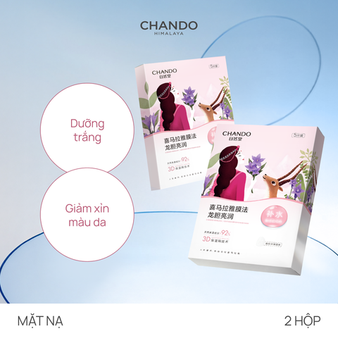 Combo 02 Mặt Nạ Thảo Dược Dưỡng Ẩm, Sáng Da, Thu Nhỏ Lỗ Chân Lông CHANDO (10 MIẾNG)