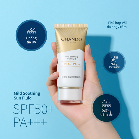 Sữa Chống Nắng Chứa Vitamin B5 Hỗ Trợ Dưỡng Ẩm Và Làm Dịu Da CHANDO Himalaya 50ml Hàng Chính Hãng
