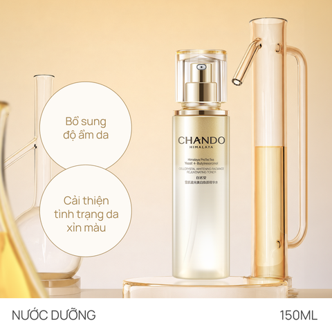 Toner Dưỡng Trắng, Làm Sáng & Chống Lão Hóa CHANDO CellCrystal Whitening Radiance Rejuvenating 150ml