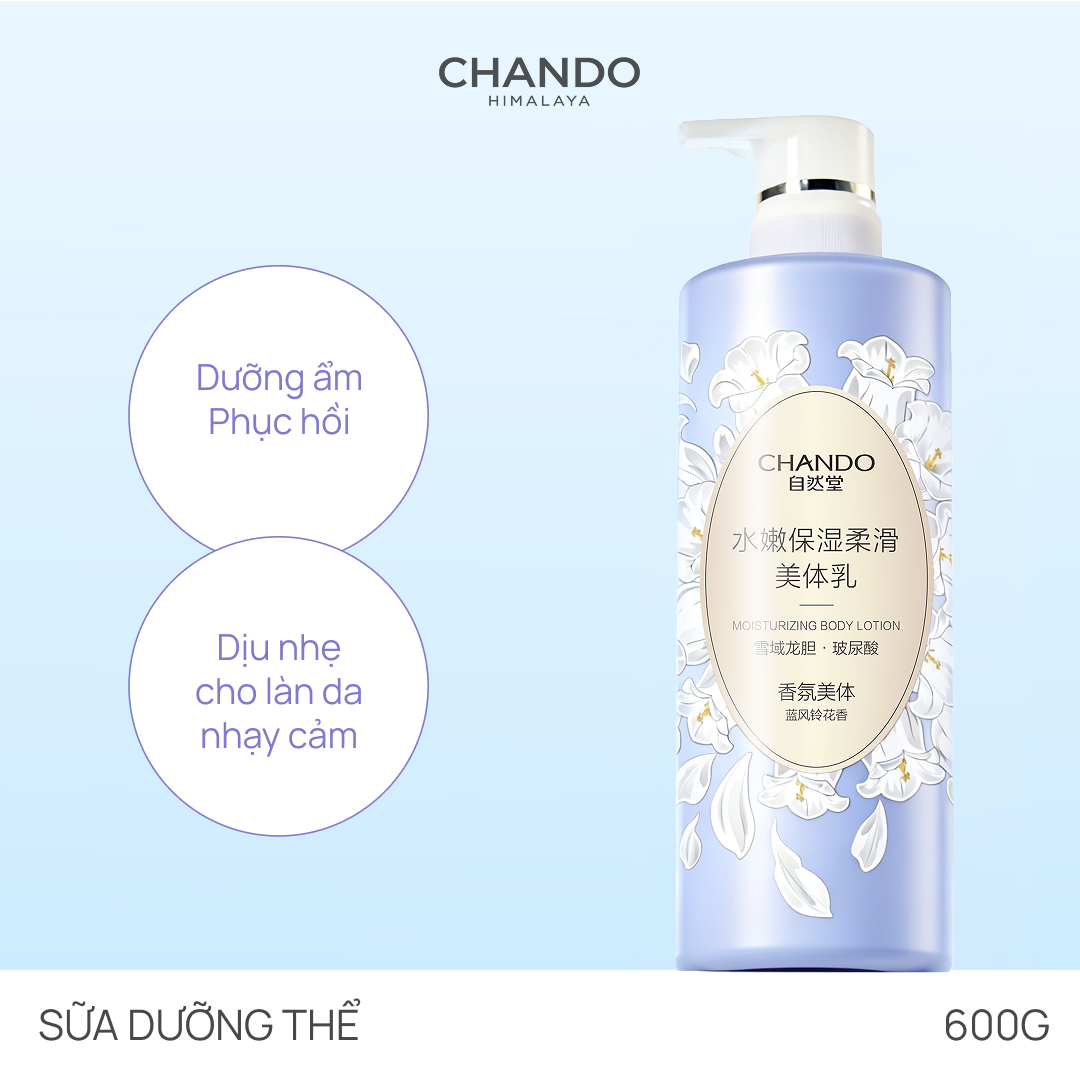 Sữa Dưỡng Thể Hỗ Trợ Dưỡng Ẩm 600g CHANDO Himalaya Hàng Chính Hãng