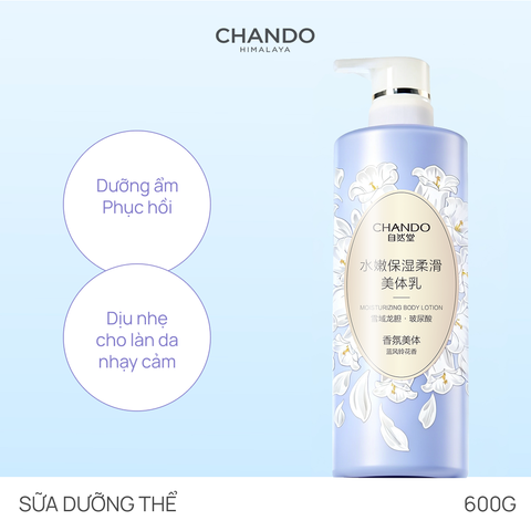 Sữa Dưỡng Thể Hỗ Trợ Dưỡng Ẩm 600g CHANDO Himalaya Hàng Chính Hãng